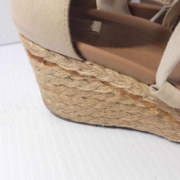 Vionic Aruba Kaitlyn Wedge Orthotic Espadrilles in Oat Womens Size 10 - Picture 14 of 15